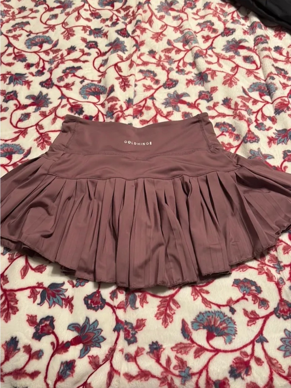 purple gold hinge skirt
